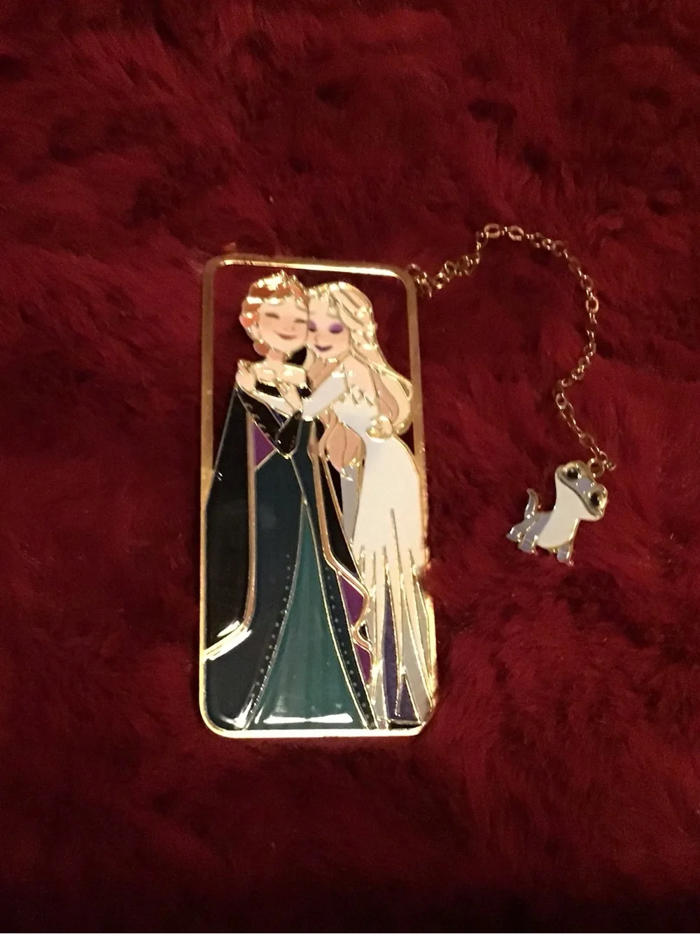 Anna and Elsa metal bookmark